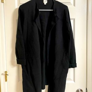 J Crew Juliette collarless sweater blazer
